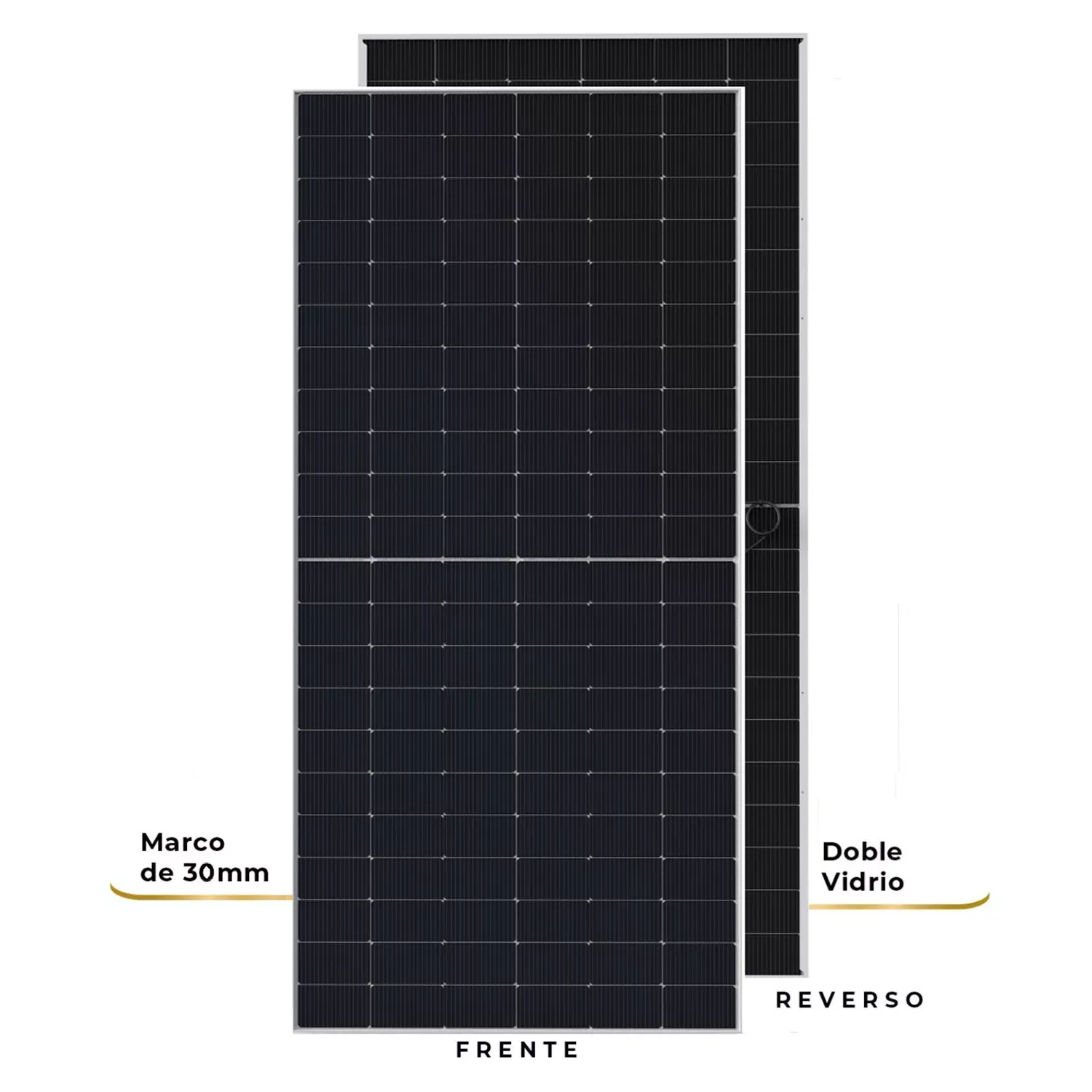 PANEL SOLAR BIFACIAL 645W 132 CELL